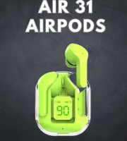 Bluetooth Airbuds Digital Display ENC TWS Green