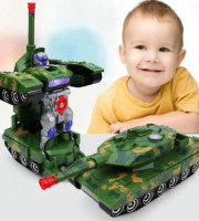 Rechargeable Robots Tank Music Car Toy